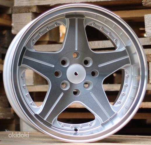 R15x8.5  8X100/114  ET  25  73.1  H5044  Silver+Polished Lip (SP)  For RACIN  (P1)  ((AKC 45 Eur))