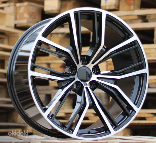 R20x10.5  5X112  ET  40  66.6  H5059  Black Polished (MB)  For BMW  (P1)  (Rear+Front)