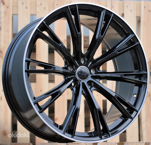 R20x9  5X112  ET  35  66.5  H5060  Black+Polished Lip (BLPL)  For AUD  (P1)  (ABT Style)