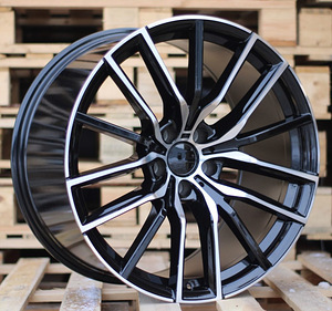 R21x10.5  5X120  ET  40  74.1  H5032  Black Polished (MB)  For BMW  (P1)  (Rear+Front) (1 foto / 1)