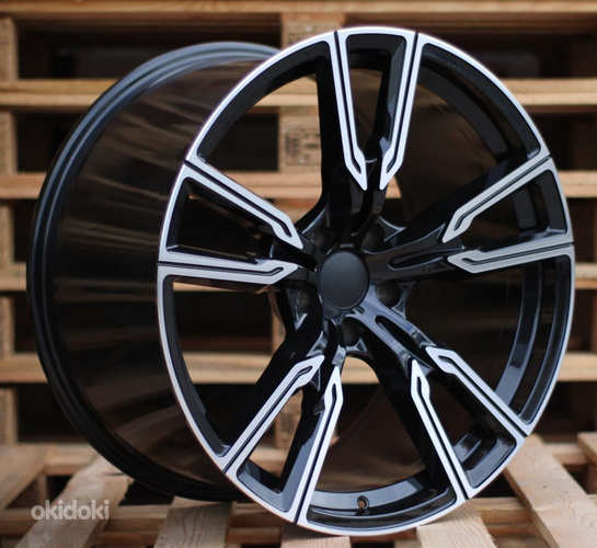 R20x10  5X120  ET  40  74.1  H5033  Black Polished (MB)  For BMW  (P1)  (Rear+Front)