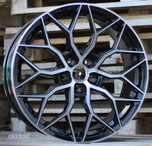 R19x8.5  5X114.3  ET  40  73.1  H4101  (BY1920)  Black Polished (MB)  For RACIN  (Z4)  (Style Vossen)