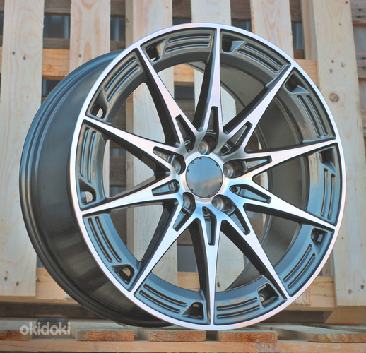 R19x8.5  5X112  ET  36  66.6  H3500F  Grey Polished (MG)  For MER  (K3)  (HYBRID FORGED Rear+Front NEW Model)