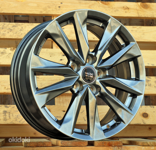 R17x6.5  5X114.3  ET  35  60.1  H3341F  Black Polished (MB)  For TOYOT