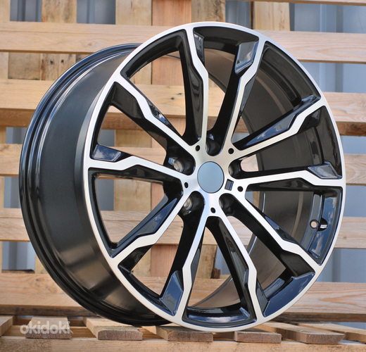 R20x8  5X112  ET  27  66.6  H3263F  Black Polished (MB)  For BMW  (Z6+A)  ((X3) HYBRID FORGED (Rear+Front))
