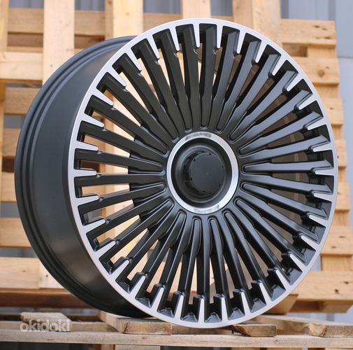R21x9.5  5X112  ET  30  66.6  H3286F  Black Polished Half Matt (MBHM)  For MER  (Z3)  ((EQS SUV X296) HYBRID FORGED)