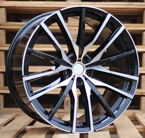 R22x9.5  5X112  ET  40  66.6  H0324  (RGWZL476)  Black Polished (MB)  For BMW  (K3)  (Rear+Front FORGED) (1 foto / 1)