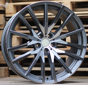 R21x9.5  5X112  ET  37  66.6  H0324  (BY1473)  Grey Polished (MG)  For BMW  (K7)  (Rear+Front) (1 foto / 1)