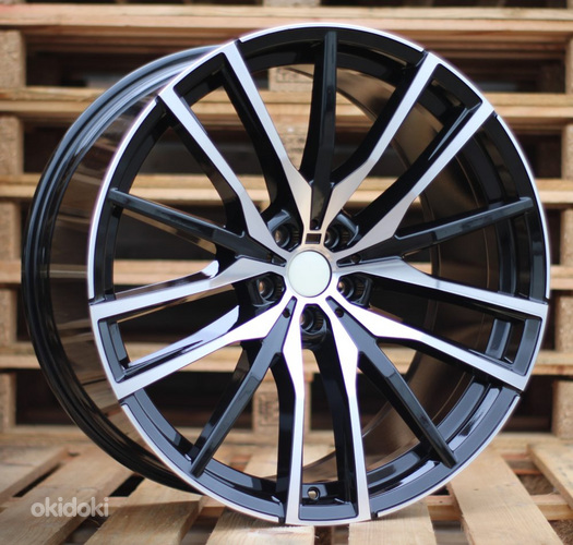 R22x10.5  5X112  ET  43  66.6  H0324  (BY1473)  Black Polished (MB)  For BMW  (Z2+Z6)  (Front+Rear)