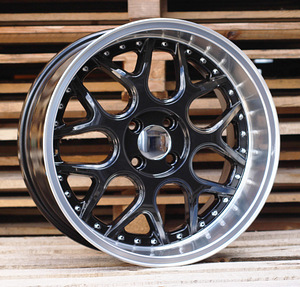 R16x7  4X100  ET  30  60.1  FR762  Black+Polished Lip (BLPL)  For SMART  (R)  ((AKC 70 Eur)BRABUS Style) (1 foto / 1)