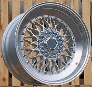 R17x8.5  8X100/108  ET  35  73.1  FR357  Polished Silver Half Matt+Polished Lip (MSHMPL)  For RACIN  ((Rear+Front) Style BBS) (1 foto / 1)