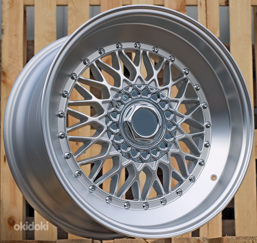 R17x8.5  8X100/108  ET  35  73.1  FR357  Polished Silver Half Matt+Polished Lip (MSHMPL)  For RACIN  ((Rear+Front) Style BBS)