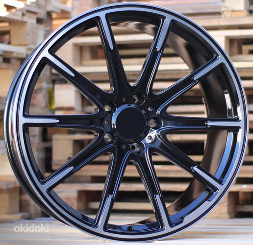 R22x10  5X130  ET  30  84.1  FMB23  (FB0176P)  Black Polished (MB)  For MER  (K7)  (FORGED Brabus G Class)