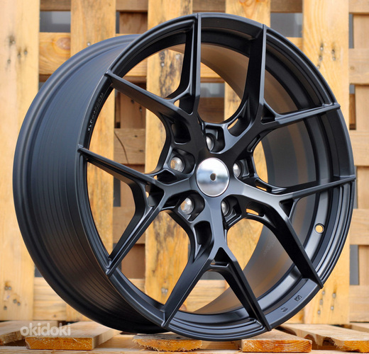 R18x8  5X108  ET  38  73.1  FF132  Black Matt (BM)  For RACIN  (P1)  (HYBRID FORGED)