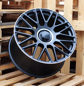 R21x10  5X112  ET  44  66.6  FE230  Black half matt+Polished lip+Engraved Cap (BLHMPLG)  For MER  (P) (1 foto / 1)