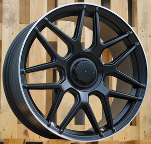 R19x8  5X112  ET  43  66.6  FE195  Black Half Matt+Polished Lip (BLHMPL)  For MER  (Z5) (1 foto / 1)