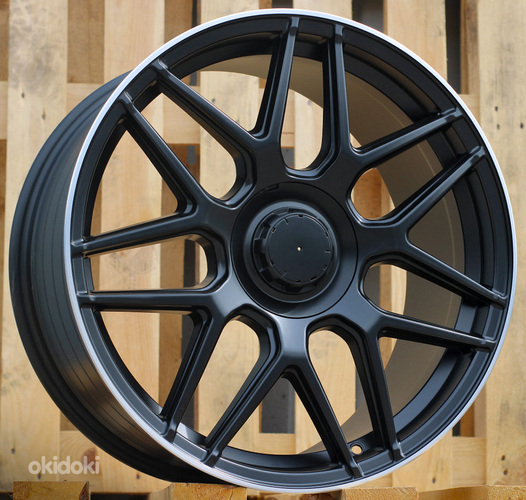 R19x9  5X112  ET  20  66.6  FE195  Black Half Matt+Polished Lip (BLHMPL)  For MER  (P2)  (GLC Class (Rear+Front))