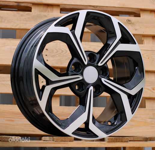 R16x6.5  5X114.3  ET  50  67.1  FE175  (YF5694)  Black Polished (MB)  For KIA  (P2+Z6)  (HYBRID FORGED)