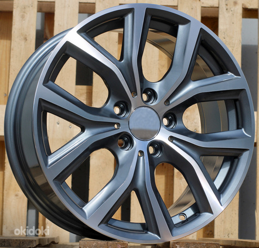 R17x7.5  5X120  ET  43  72.6  FE129  Grey Polished (MG)  For RACIN