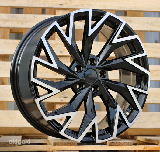 R18x8  5X112  ET  44  57.1  FBX423  Black Polished (MB)  For SKODA  (Z3)  (HYBRID FORGED)