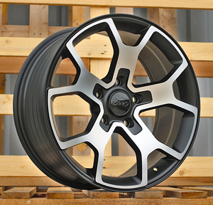 R18x8  5X127  ET  35  71.5  FBX372  Black Polished Half Matt (MBHM)  For JEEP  (Z4)  (HYBRID FORGED) (1 foto / 1)