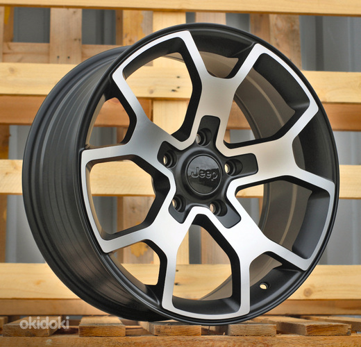 R18x8  5X127  ET  35  71.5  FBX372  Black Polished Half Matt (MBHM)  For JEEP  (Z4)  (HYBRID FORGED)