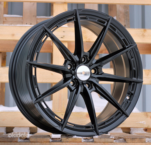 R18x8  5X114.3  ET  40  67.1  FBX414  Black Half Matt (BLHM)  For RACIN  (P2)  (HYBRID FORGED)
