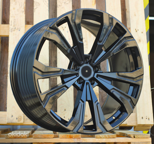 R22x9.5  5X112  ET  32  66.6  FBX307  Black (BL)  For BMW  (M)  (HYBRID FORGED New X7 Rear+Front)