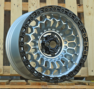 R17x8.5  5X127  ET  M12  71.5  FBX357  Machined Silver+Black (MSB)  For 4X4  (M)  (HYBRID FORGED) (1 foto / 1)
