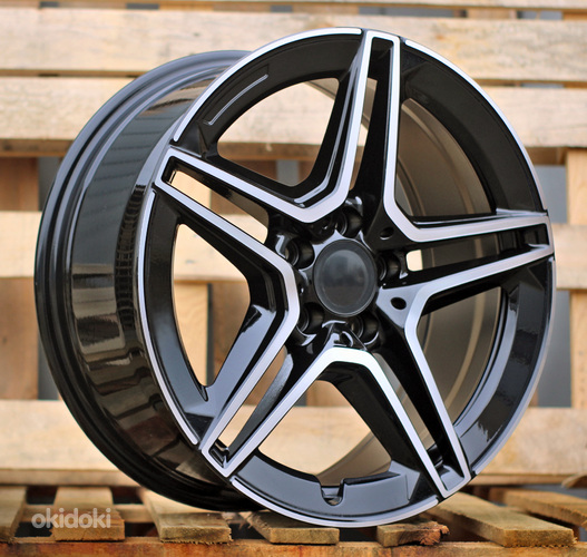 R18x8  5X112  ET  45  66.6  FBX142  Black Polished (MB)  For MER  (K8)  (HYBRID FORGED)