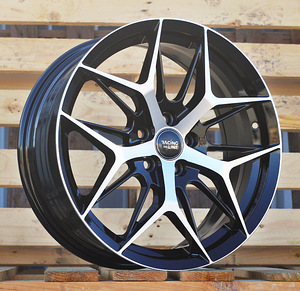 R17x7  5X100  ET  40  57.1  FBX114  Black Polished (MB)  For RACIN  (M)  ((AKC 80 Eur)HYBRID FORGED) (1 foto / 1)