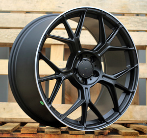 R20x9.5  5X112  ET  45  66.5  FBX120  Black+Polished Lip (BLPL)  For MER  (K3)  (HYBRID FORGED Front+Rear) (1 foto / 1)