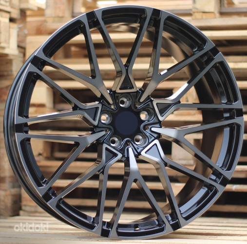 R22x10.5  5X112  ET  35  66.5  FBM30  Black+Tinted Face (BLTF)  For BMW  (K3)  (REAR+FRONT FORGED)
