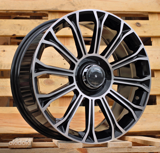 R20x8.5  5X112  ET  36  66.6  FBX003  (H3153F)  Black Polished (MB)  For MER  (K7)  (HYBRID FORGED Rear+Front)
