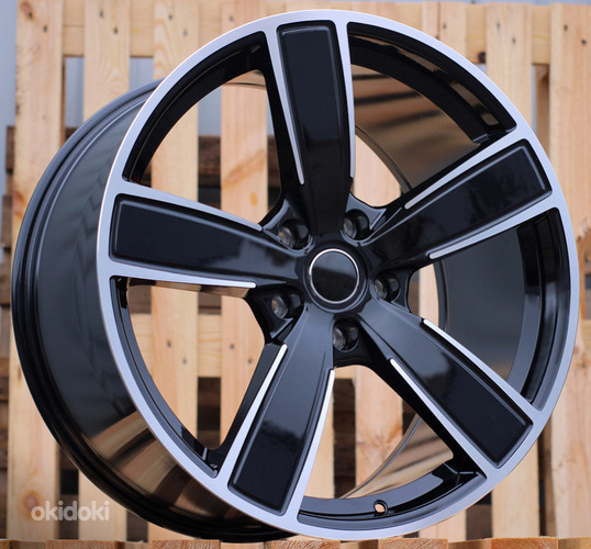 R21x9.5  5X130  ET  46  71.6  FB0472J  Black Polished (MB)  For PORCH  (K7)  (FORGED (Rear+Front))