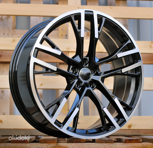 R21x8.5  5X112  ET  34  66.5  F726  Black Polished (MB)  For AUD  (K8)  (HYBRID FORGED)