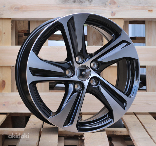 R16x6.5  5X98  ET  25  58.1  F5832  Black Polished (MB)  For RACIN  (P)  ((AKC 70 Eur))