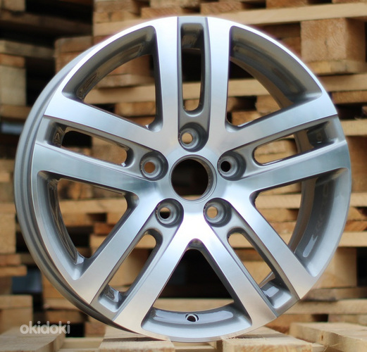 R16x6.5  5X112  ET  50  57.1  F0341  Grey Polished (MG)  For VW  (K7)  ((AKC 55 Eur))