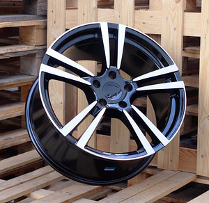 R20x9.5  5X130  ET  55  71.6  E946  (BY249)  Black Polished (MB)  For PORCH  (Z2)  (Rear+Front) (1 foto / 1)