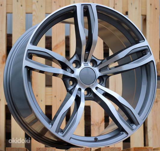 R18x8  5X120  ET  30  72.6  E492  (BY941)  Grey Polished (MG)  For BMW  (P1)  (Rear+Front)