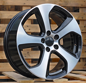 R18x7.5  5X112  ET  49  57.1  E1097  (BKY0092)  Black Polished (MB)  For VW  (P2+K2) (1 foto / 1)