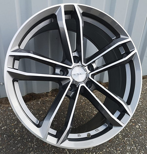 R18x8  5X100  ET  40  73.1  D5276  Grey Polished (MG)  For RACIN  (K4)  ((AKC 85 Eur) Style PDW) (1 foto / 1)