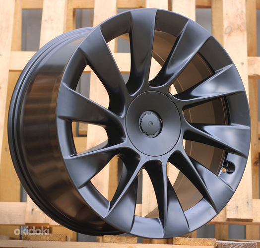 R20x9.5  5X114.3  ET  45  64.1  D1797  (H3130F)  Black Half Matt (BLHM)  For TESLA  (M)  (HYBRID FORGED (Model Y))