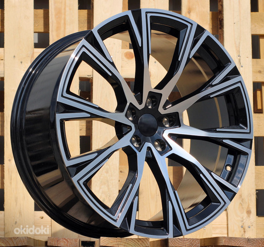 R19x8  5X112  ET  26  66.6  D1130  Black Polished (MB)  For BMW  (K3)  (Rear+Front)