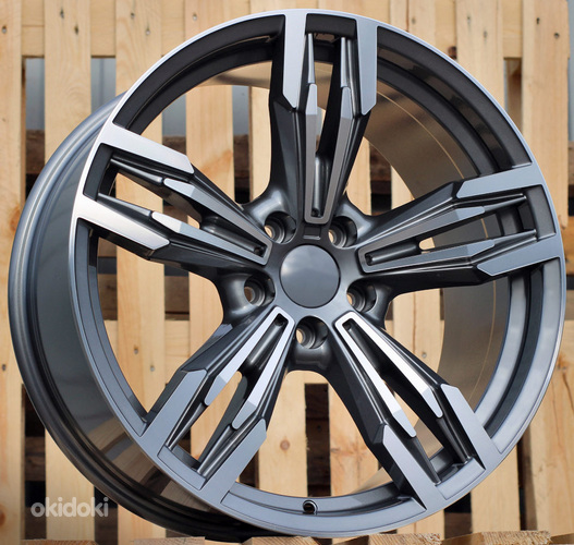 R18x8  5X120  ET  20  74.1  BY983  (5081)  Grey Polished+Powder Coating (MGPC)  For BMW  (K7)