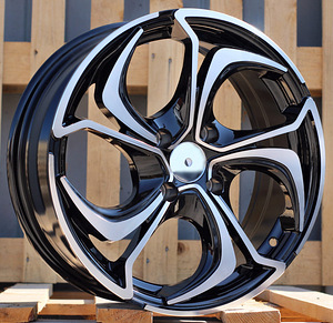 R14x5.5  4X100  ET  35  60.1  BY980  (LU1235)  Black Polished (MB)  For RACIN  (R) (1 foto / 1)