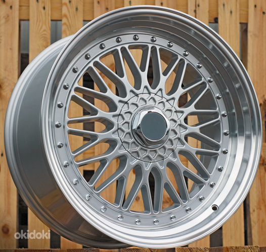 R13x6  8X100/108  ET  25  67.1  BY479  (LU247)  Silver+Polished Lip (SP)  For RACIN  (R)  (BBS Style)
