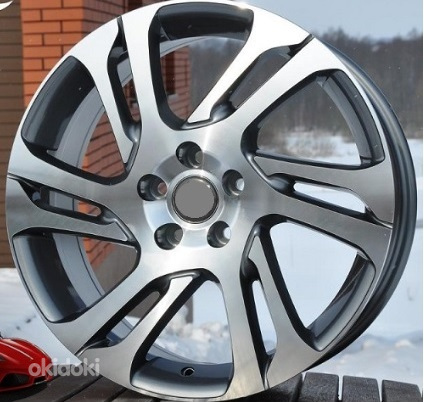 R17x7.5  5X108  ET  50  67.1  BY120  Grey Polished+Powder Coating (MGPC)  For VOLVO  (P)