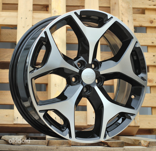 R18x7  5X100  ET  48  56.1  BY164  Black Polished (MB)  For SUBAR  (P+Z2)
