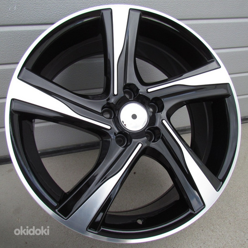 R17x7.5  5X108  ET  50  63.3  BY115  Black Polished+Powder Coating (MBPC)  For VOLVO  (P)